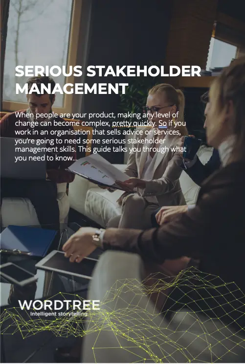 Report cover serious stakeholder management Report cover serious stakeholder management