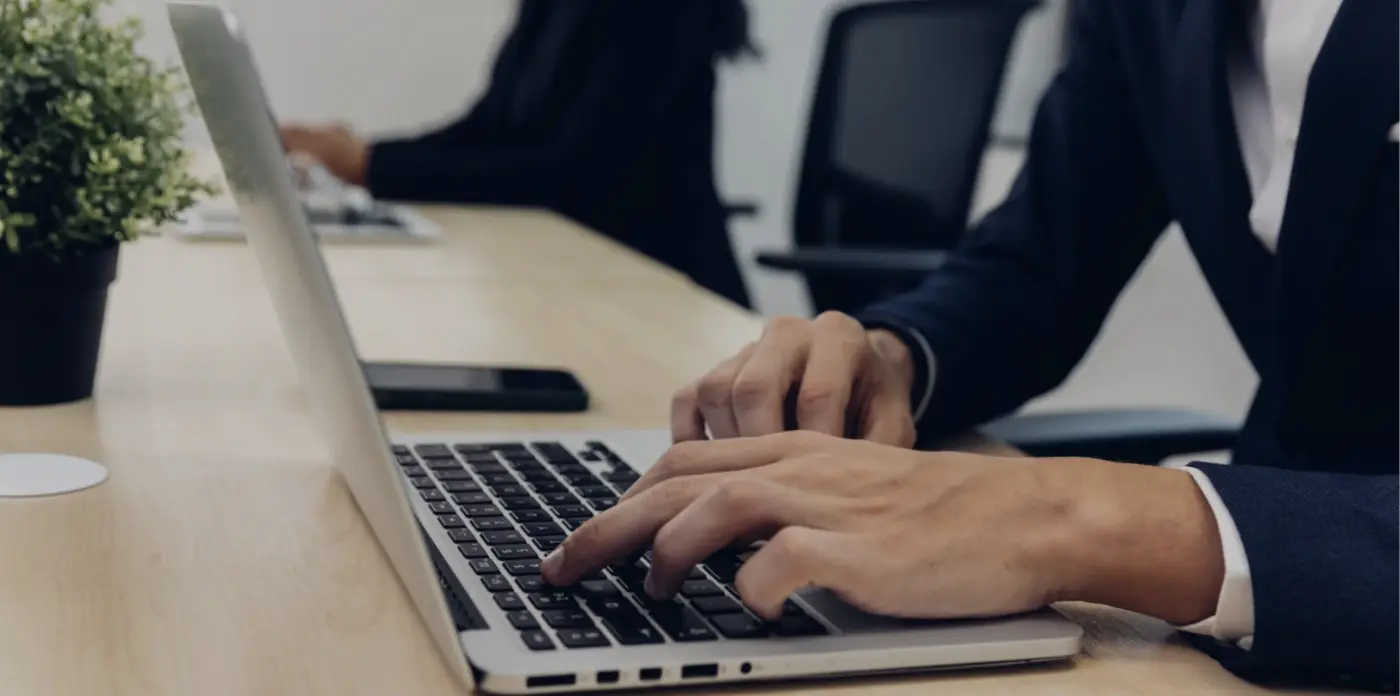 Individual working on mac